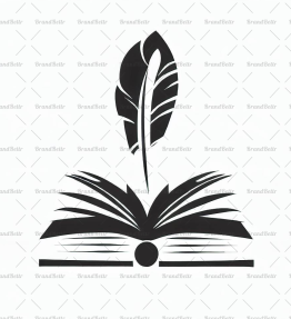 Offenes Buch und Feder